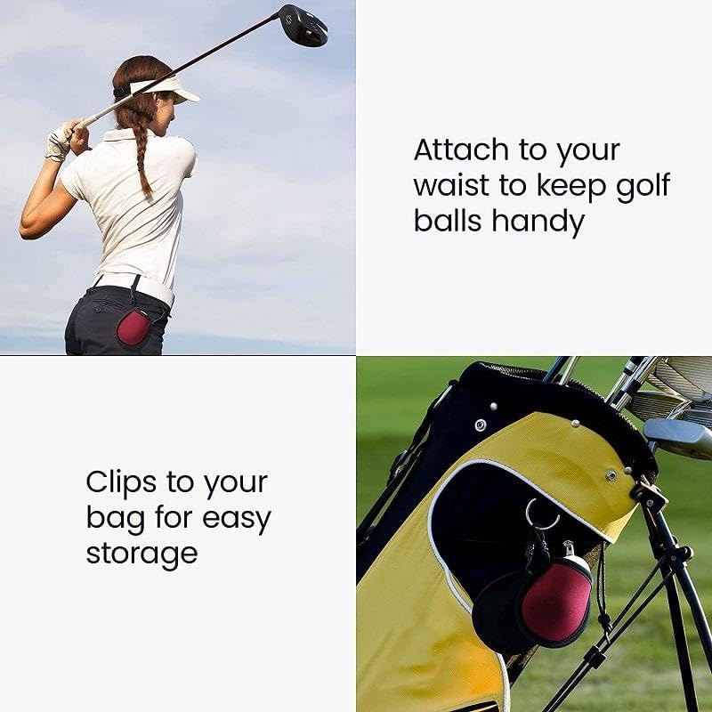 Golf Balls Bag Pouch, Mini Pocket Storage - Image 3