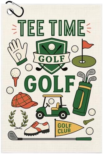 Golf Club Bag Golf Towel with Bag Clip, Gift by Unknown