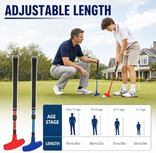 Mini Golf Set - Two-Way Putter, Right/Left Handed, Adjustable Length - Image 3