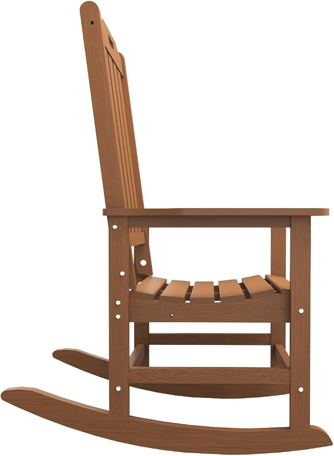 THOEOE Outdoor Rocking Chairs, Oversized Patio Rocking Chair | HDPE Outdoor - Image 9