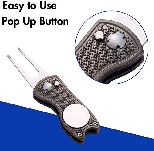 2 Pack Metal Foldable Golf Divot Tool - Image 4
