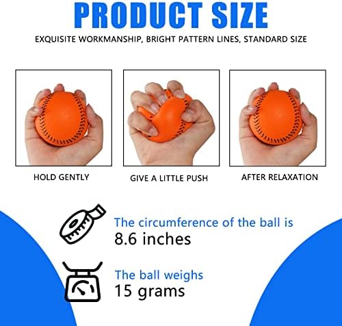 GKK Foam Baseballs 12 Pack Soft Baseballs - Image 3