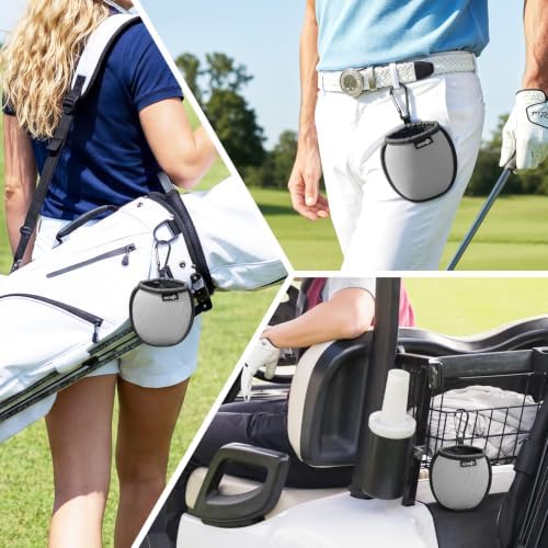 Cosmos Portable Pocket Golf Ball Washer Pouch Golf Ball Cleaner Pouch - Image 7
