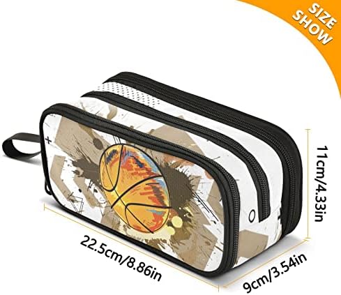 ZAZYXTJ Basketball Pencil Case Large Capacity Pencil Pouch - Image 3