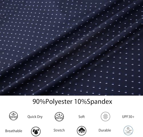 Alex Vando Mens Golf Shirt Moisture Wicking Classic Print Golf Shirts - Image 6