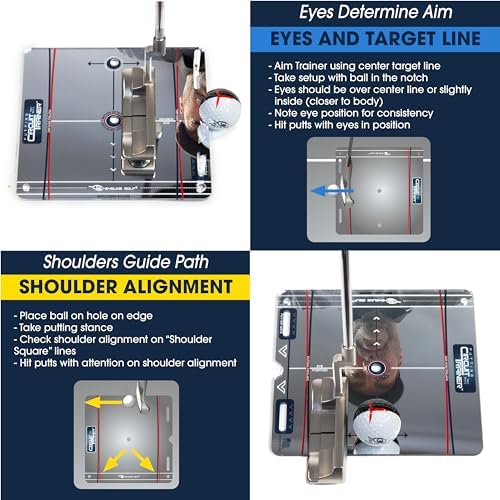 EyeLine Golf Putting Mirror, Circuit Trainer, Portable Putting Alignment - Image 4