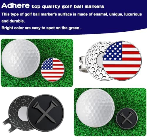 Adhere Golf Ball Markers with Strong Magnetic Hat Clip - Image 4