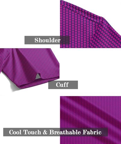 ZITY Men's Golf Shirts Short Sleeve Print Patterns Casual Collared Polo - Image 6