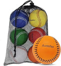 Practice Foam Softballs 11 inch Soft Oversize Foam Baseballs Hitting 6 Pack by Avesfer