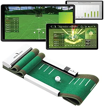 Tempo Putting mat with a Digital Feedback on Putting Swing Tempo and Distance by SmartPuttingTrainerInBirdie