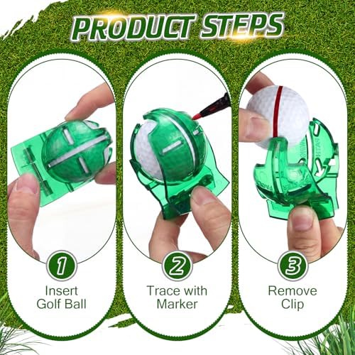 Outus 2 Pcs Golf Ball Marking Stencil Alignment Liner - Image 4