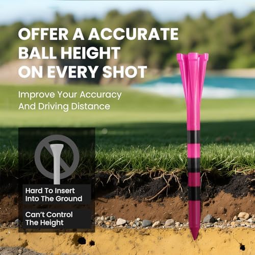FINGER TEN Golf Tees Plastic 100 Pack - Image 4