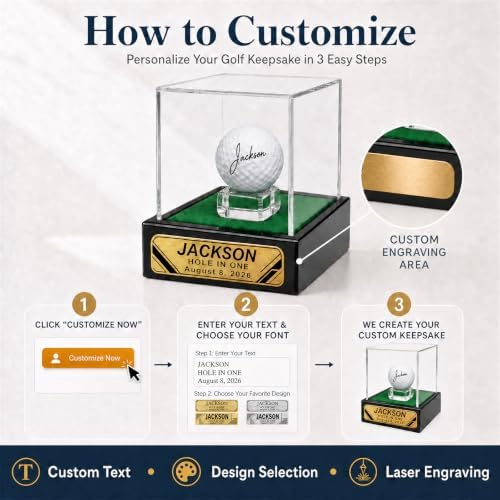 Personalized Golf Ball Display Case - Image 4