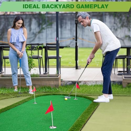 Wekin Golf Putting Green Training Mat, 5x10ft Heavy Duty Artificial Turf Mat - Image 4