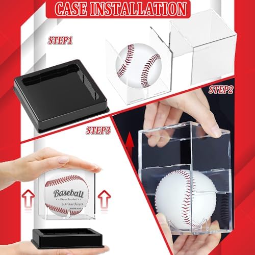Taeku Baseball Display Case – Acrylic Cube Ball Holder - Image 3