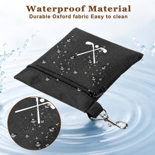 Black Golf Tee Pouch, Portable Golf Tee Bag - Image 5