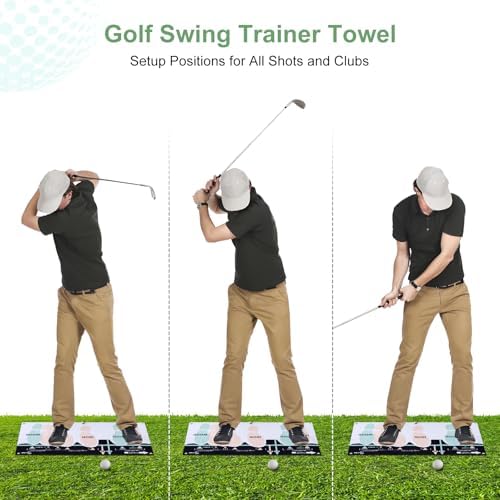 Golf Sure Stance Ball Position Trainer Towel - Image 2