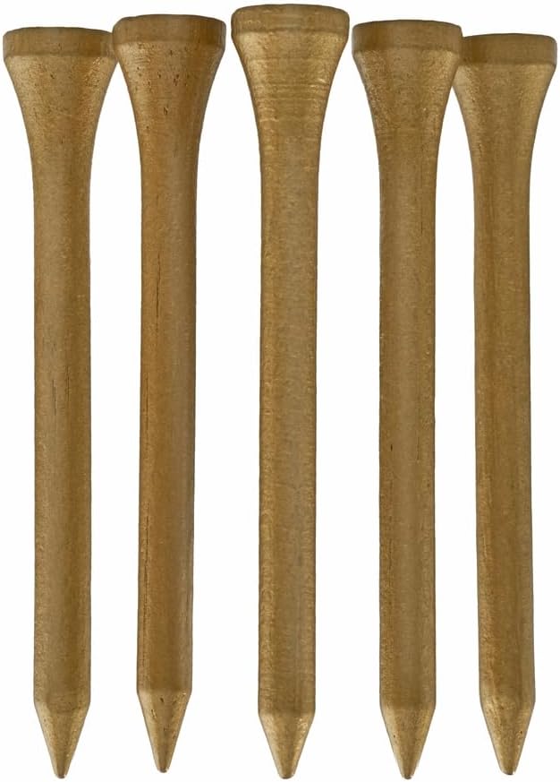 TH Golf 100 PCS Bamboo Golf Tees | Multiple Colours & Sizes | Castle Golf Tees by Unknown