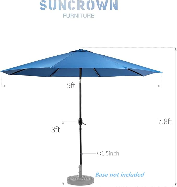 SUNCROWN Outdoor Recliner Chairs Patio Adjustable Relaxing Chair Outdoor Metal - Image 8