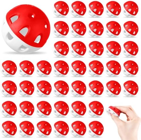 Junkin 50 Pack Practice Golf Balls Limited Flight Plastic Impact Golf Balls by Junkin