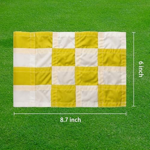 AZCOVER 3 Pack Checkered Golf Flag 8x6 Inch - Image 4