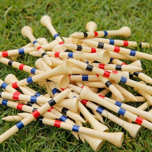 PGM 3.25 Inch Bamboo Golf Tees 20 Pack Durable Golf Tees - Image 4