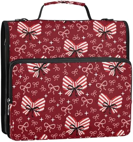 Zipper Binder Bag 3 Ring File Folder Portfolio Organizer Zippered Binder Bags - Image 4