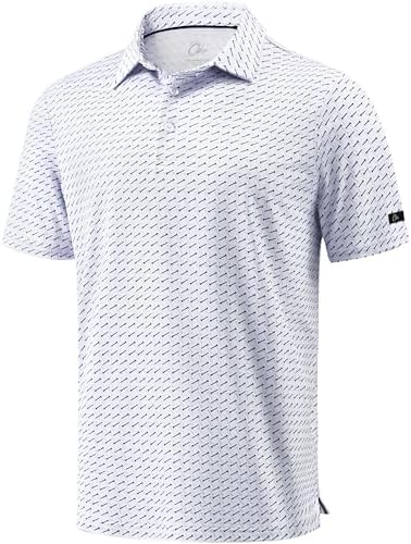 Obla Men's Golf Shirt Short Sleeve Dry Fit Collared Polo Shirts by OBLA