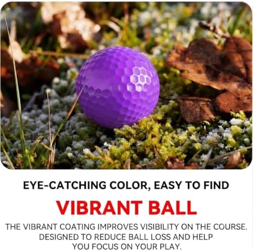 Colored Golf Balls, High Visibility Easy to Find, Blank No Logo - Image 4