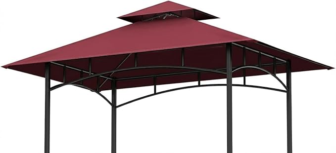Grill Gazebo Canopy Replacement, 5 x 8 Ft, UV Resistant, Water Resistant by OIPUNSHLE
