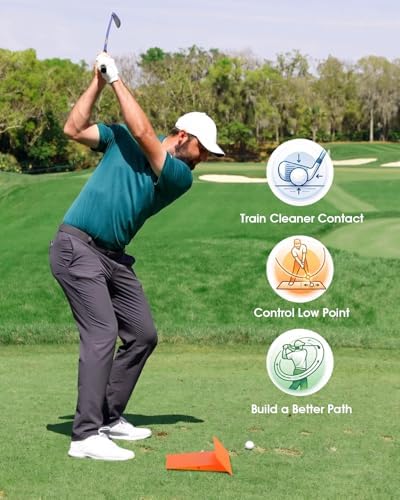 Impact Position Golf Swing Trainer, Golf Impact Training Wedge - Image 2