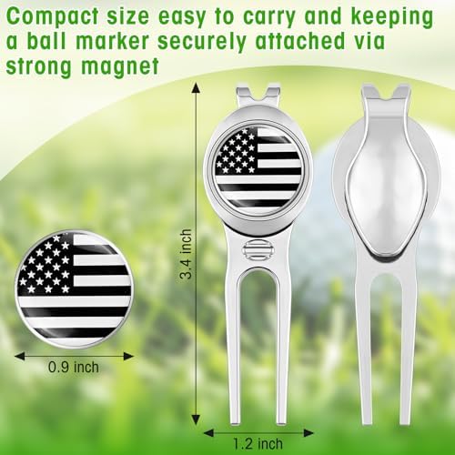 CHIVENIDO Divot Tool Divot Repair Tool, Premium Golf Divot Tool Golf Ball Maker - Image 2