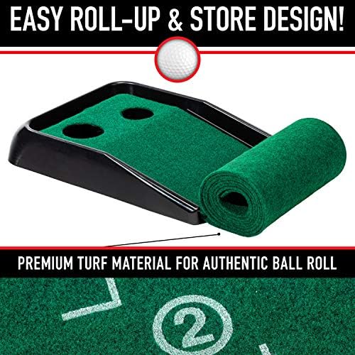 Franklin SportsIndoor Golf Putting Green Portable Authentic9FootMat - Image 6