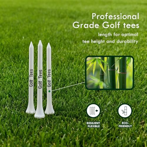 Premium Bamboo Golf Tee 83mm Tees | Golf Gifts - Image 5