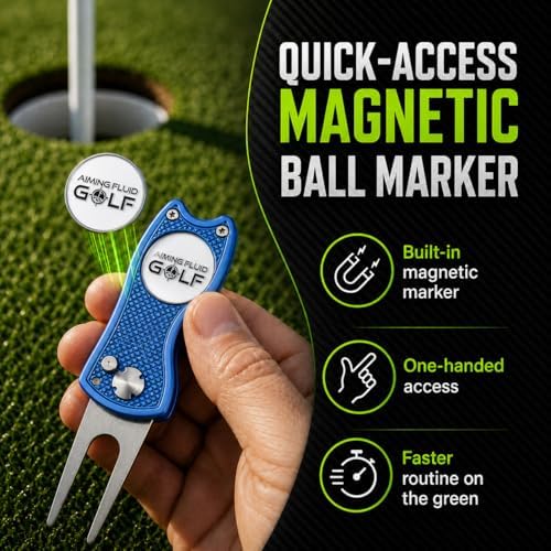 Golf Divot Repair Tool — 5-in-1 Golfing Ball Marker, Pitch Mark Repair - Image 4