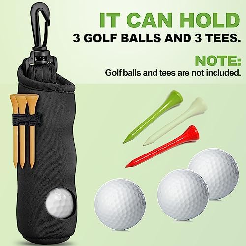 Chivao 4 Pcs Golf Ball Holder, Golf Tee Pouch - Image 4