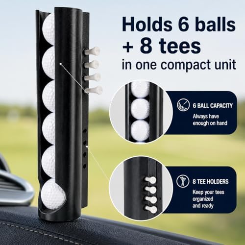 2-Pack Magnetic Golf Ball Holder & Dispenser - Image 5
