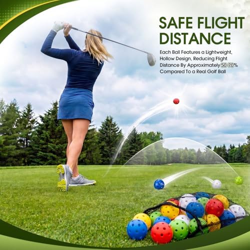 300 Pcs Plastic Practice Golf Ball 42mm PU Foam Balls - Image 5