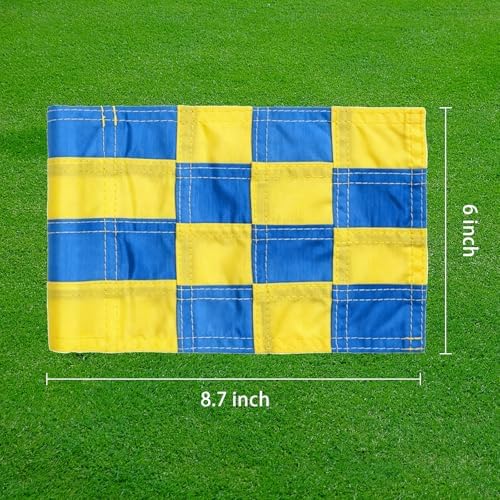 AZCOVER 3 Pack Checkered Golf Flag 8x6 Inch - Image 4