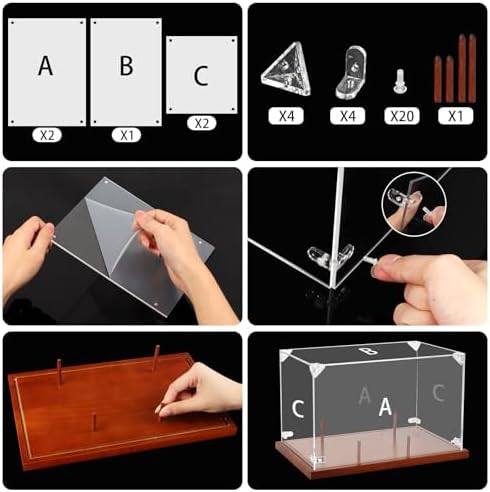 Clear Acrylic Football Display Case - Image 6