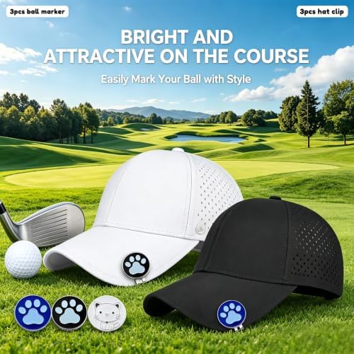 Adhere Golf Ball Markers with Strong Magnetic Hat Clip - Image 3