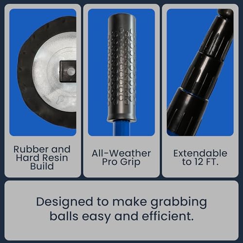 Golf Ball Retriever | Telescopic 12ft Golf Ball Recovery Tool | Rolling - Image 6