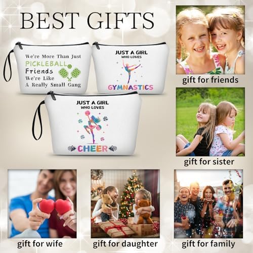 Cheerleader Cheerleading Gifts, Cheer Makeup Bag Pouch - Image 3