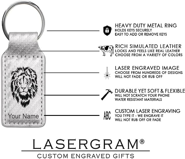 LaserGram Rectangle Keychain, Golfer Golfing, Personalized Engraving Included