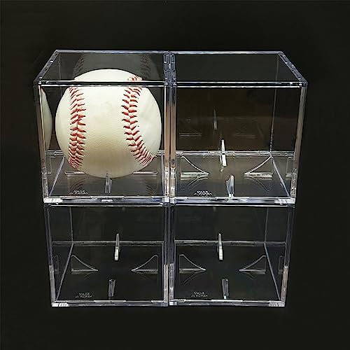 Baseball & Golf Ball Display Case Acrylic Cube Square Clear Memorabilia Display - Image 3