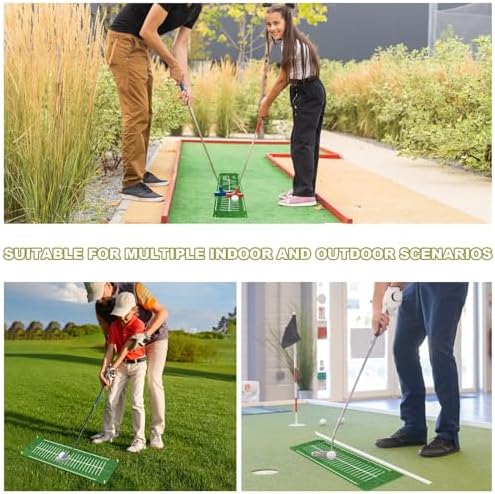 Silipull Golf Putting Mat Indoor 30x8.27 Inch Alignment Track - Image 6