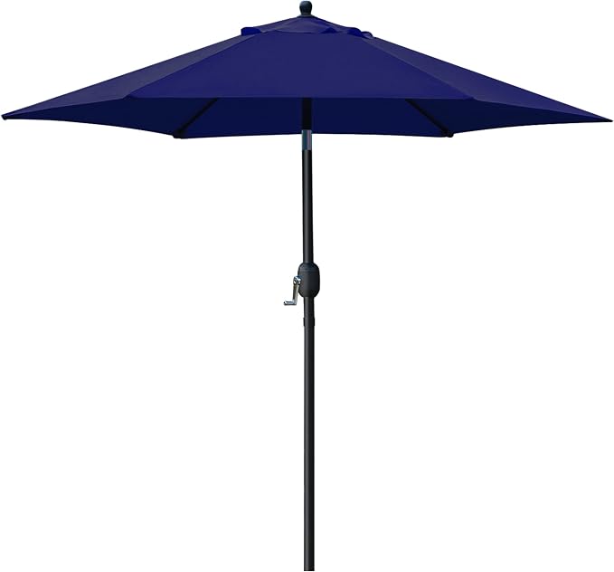 Sunnyglade 7.5' Patio Umbrella Outdoor Table Umbrella Tilt Crank Navy Blue | by Sunnyglade