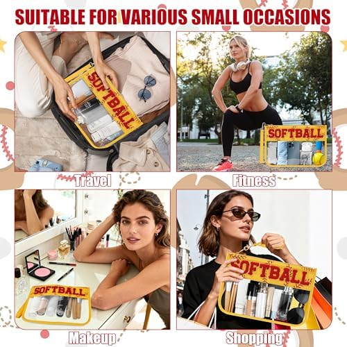 BuyCard Softball Gifts Makeup Bag - Image 5