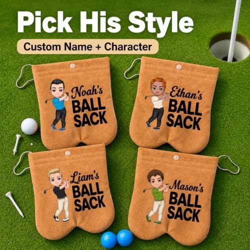 CALLIE Custom Cartoon Character Golf Ball Bag - Image 2