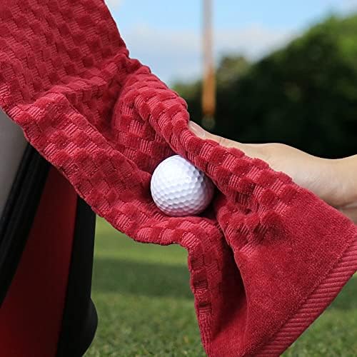 Cotton Golf Towel with Clip - Image 3